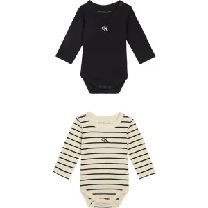 Calvin Klein Striped Ls Body Set Black / Black Vanilla Stripe Attractive Visionary