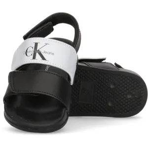 Calvin Klein Velcro Sandal Black/White Treasure Exquisite