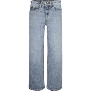 Calvin Klein Wide Leg Pants Salt Pepper Light Futuristic Pristine