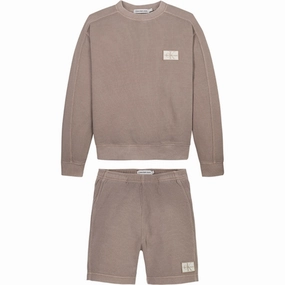 Calvin Klein Badge Mineral Dye Set Shitake Regal Refined