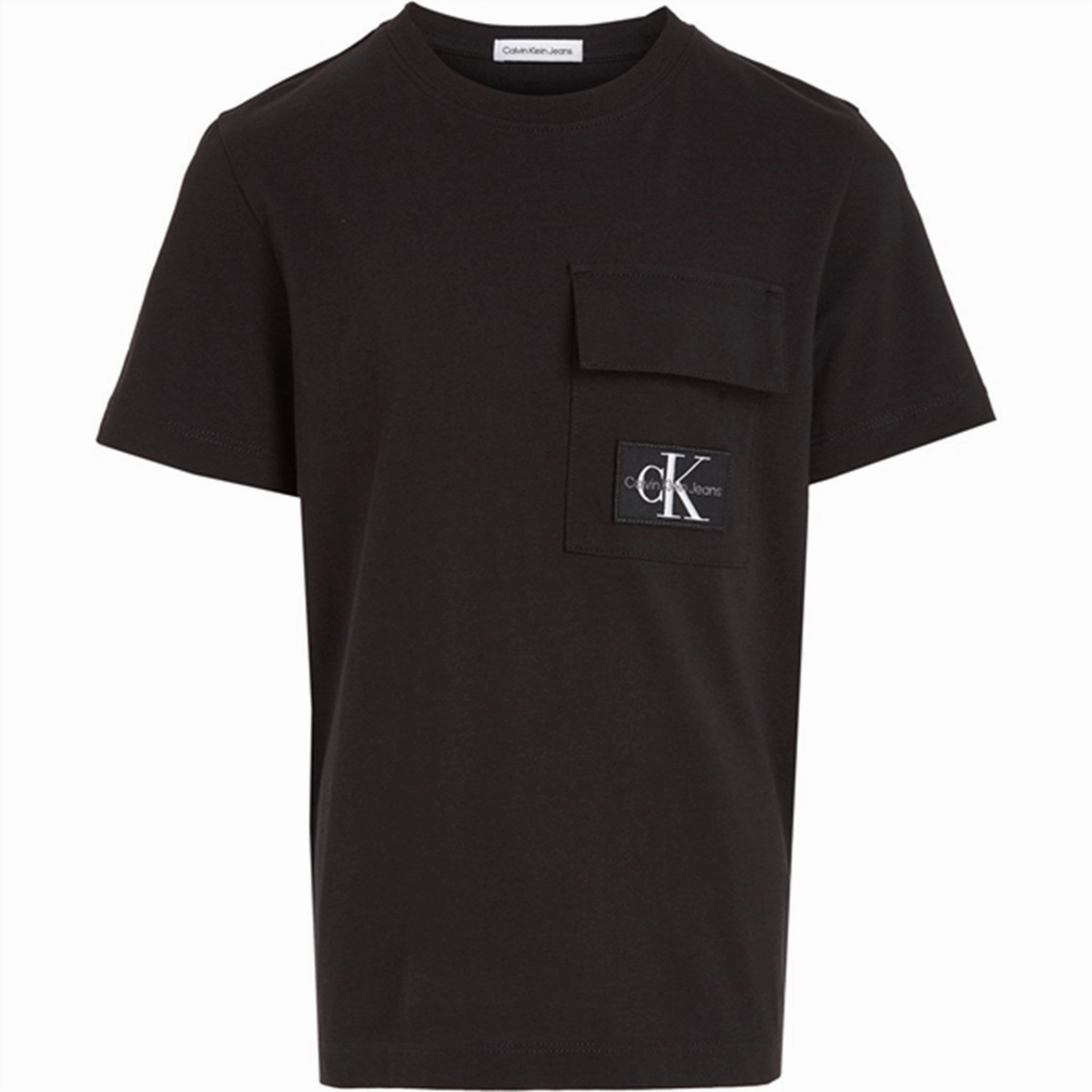 Calvin Klein Badge Pocket Ss T-shirt Ck Black Universal Responsible