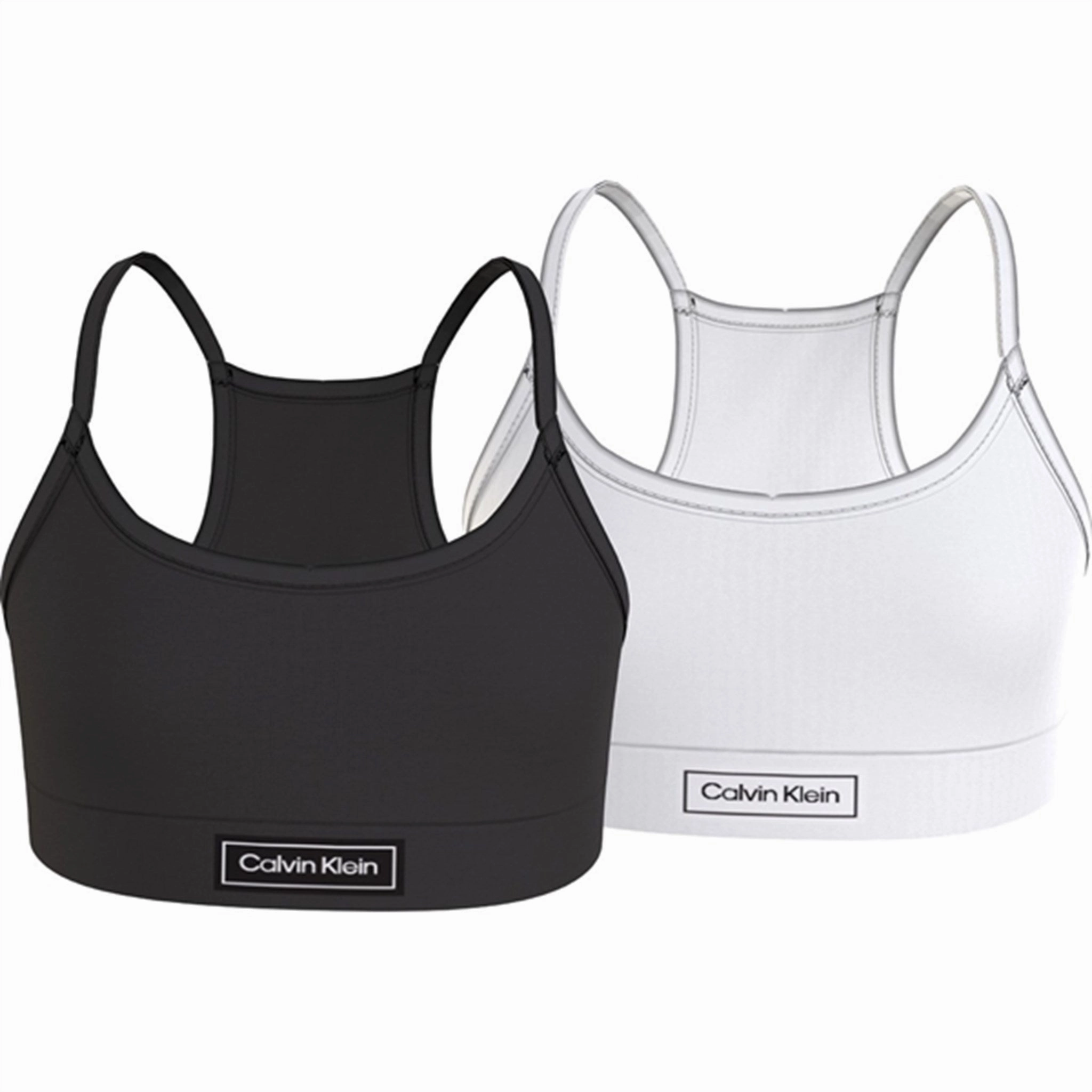 Timeless Calvin Klein Bralette Heritage 2-pack Pvhblack/Pvh White Celebrated