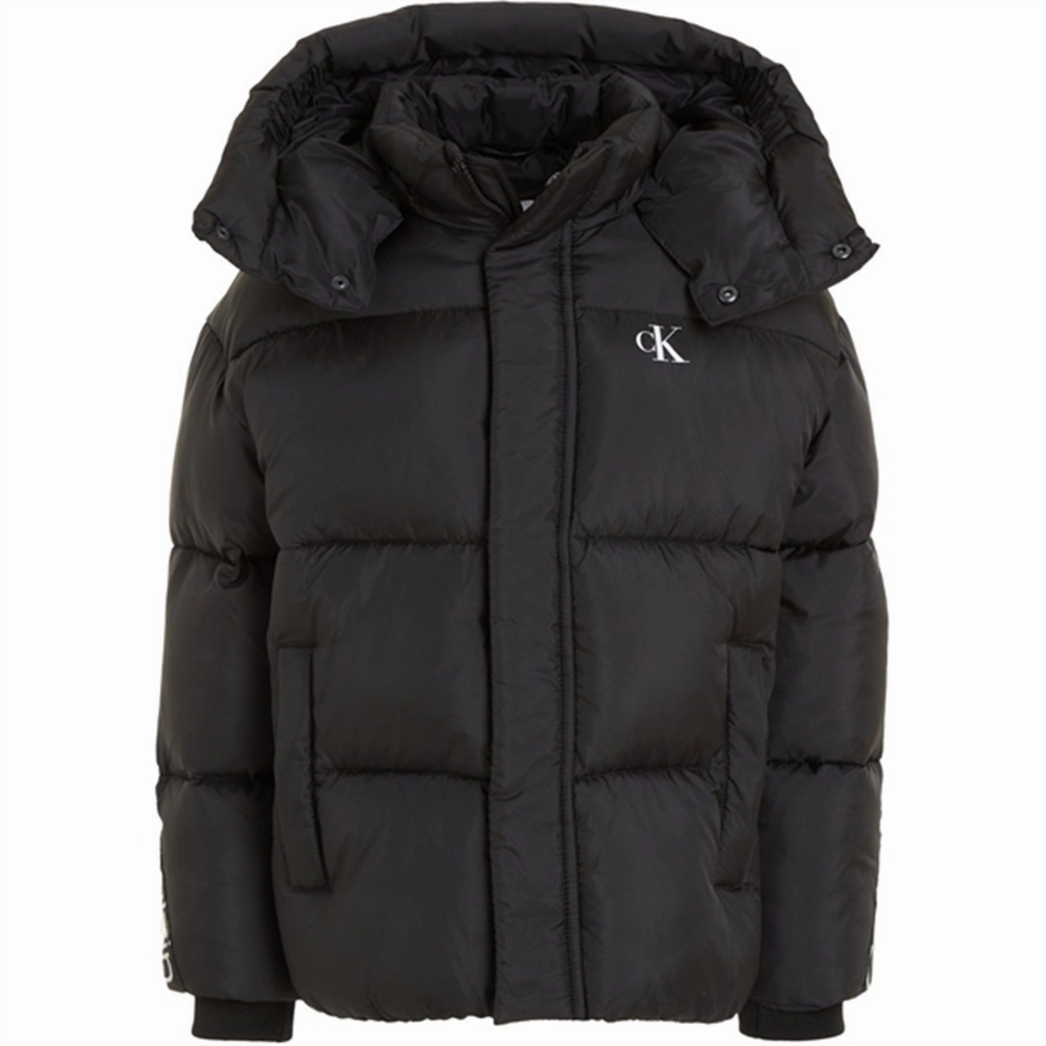 Distinctive Calvin Klein Ckj Logo Tape Puffer Jacket Ck Black Perfection