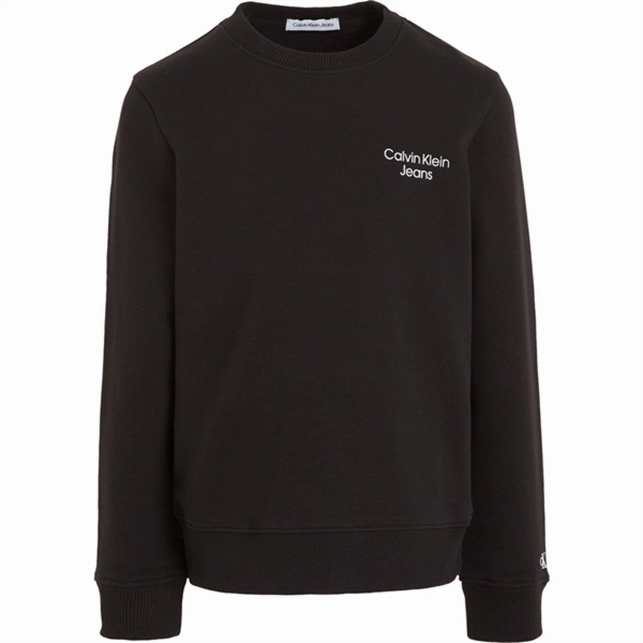 Genuine Calvin Klein Ckj Stack Logo Sweatshirt Ck Black Worldwide