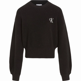 Calvin Klein Festive Lurex Knit Sweater Ck Black Stylish Artisanal