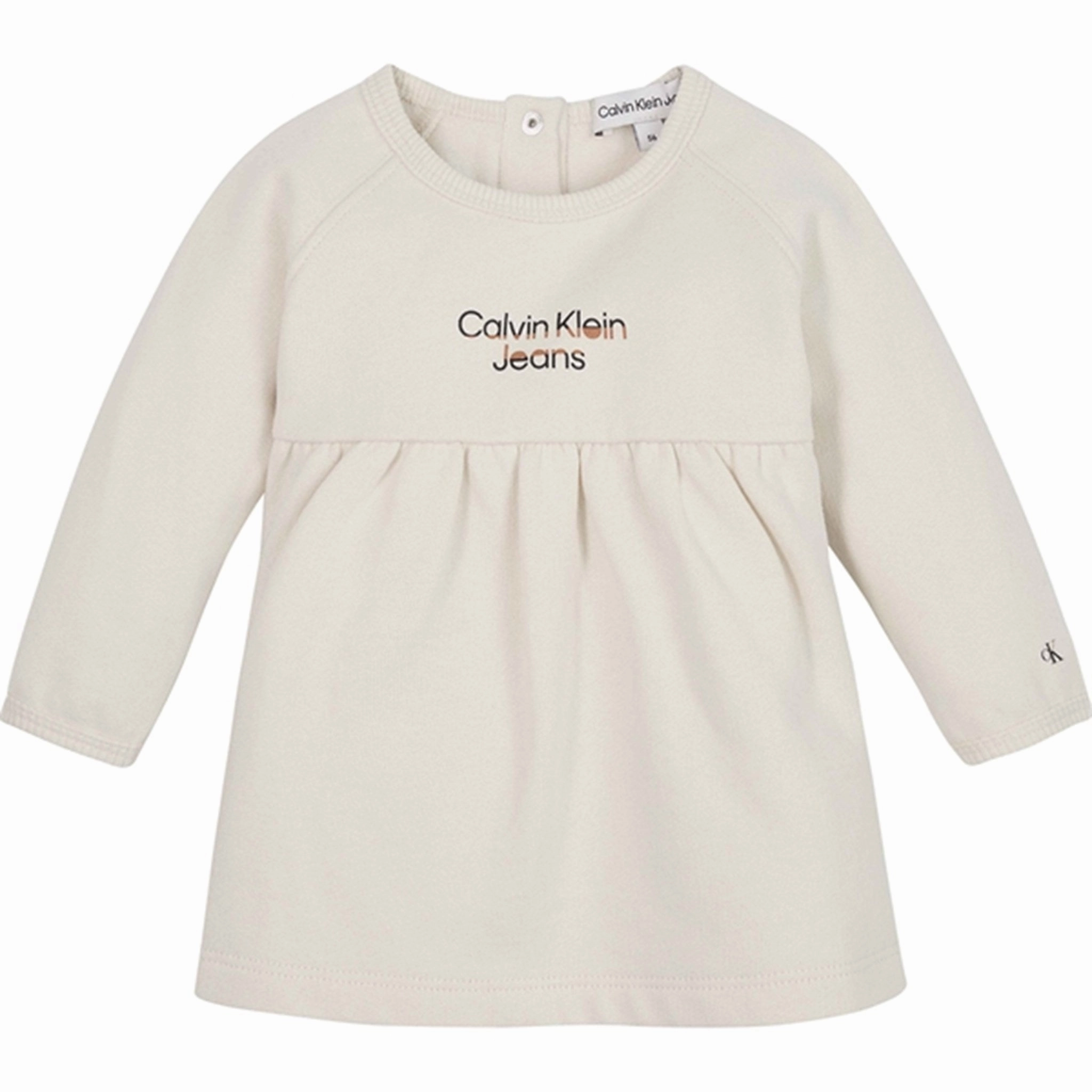 Calvin Klein Hero Logo Fleece Dress Whitecap Gray Durable Elite