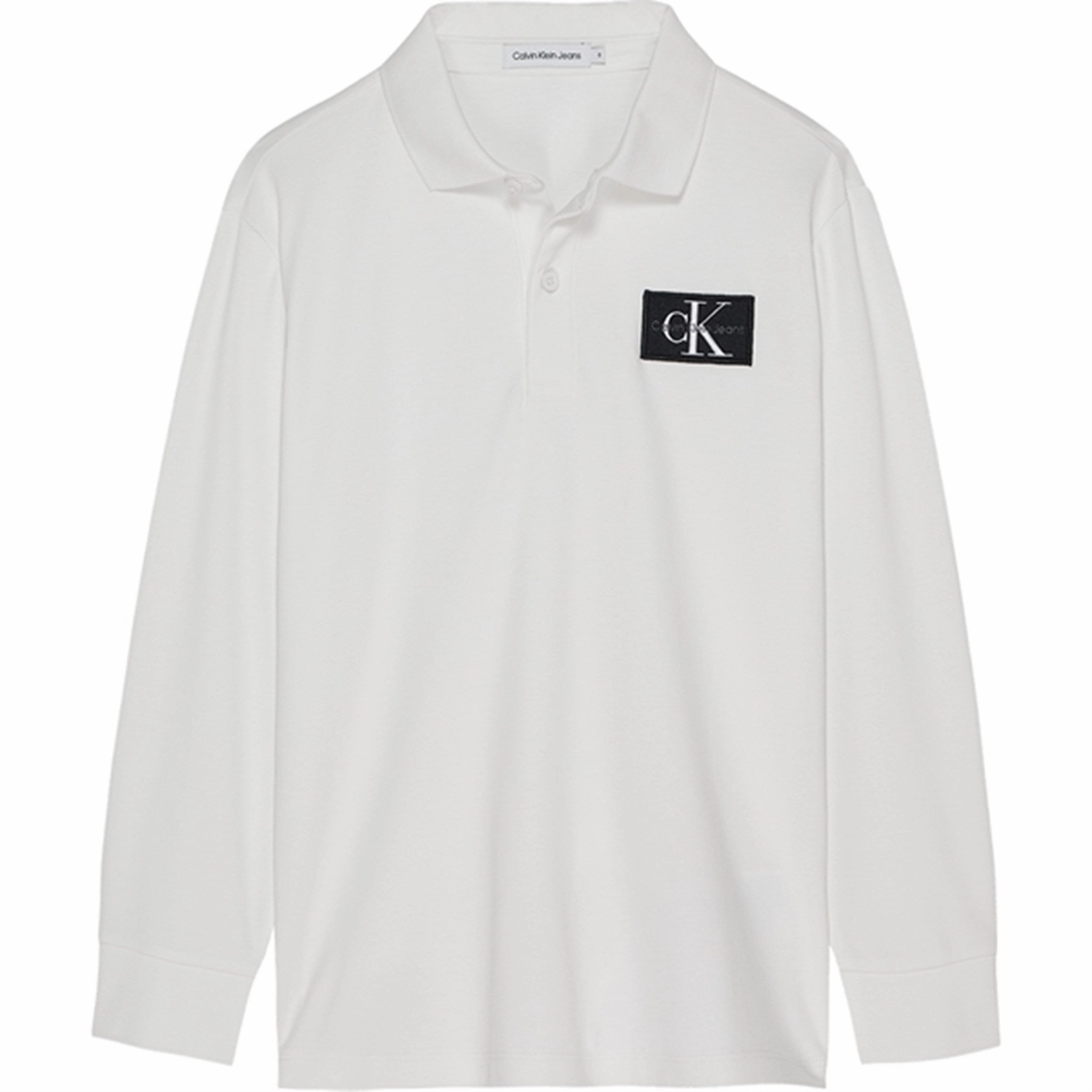 Calvin Klein Jersey Logo Polo Bright White Enchanting Universal