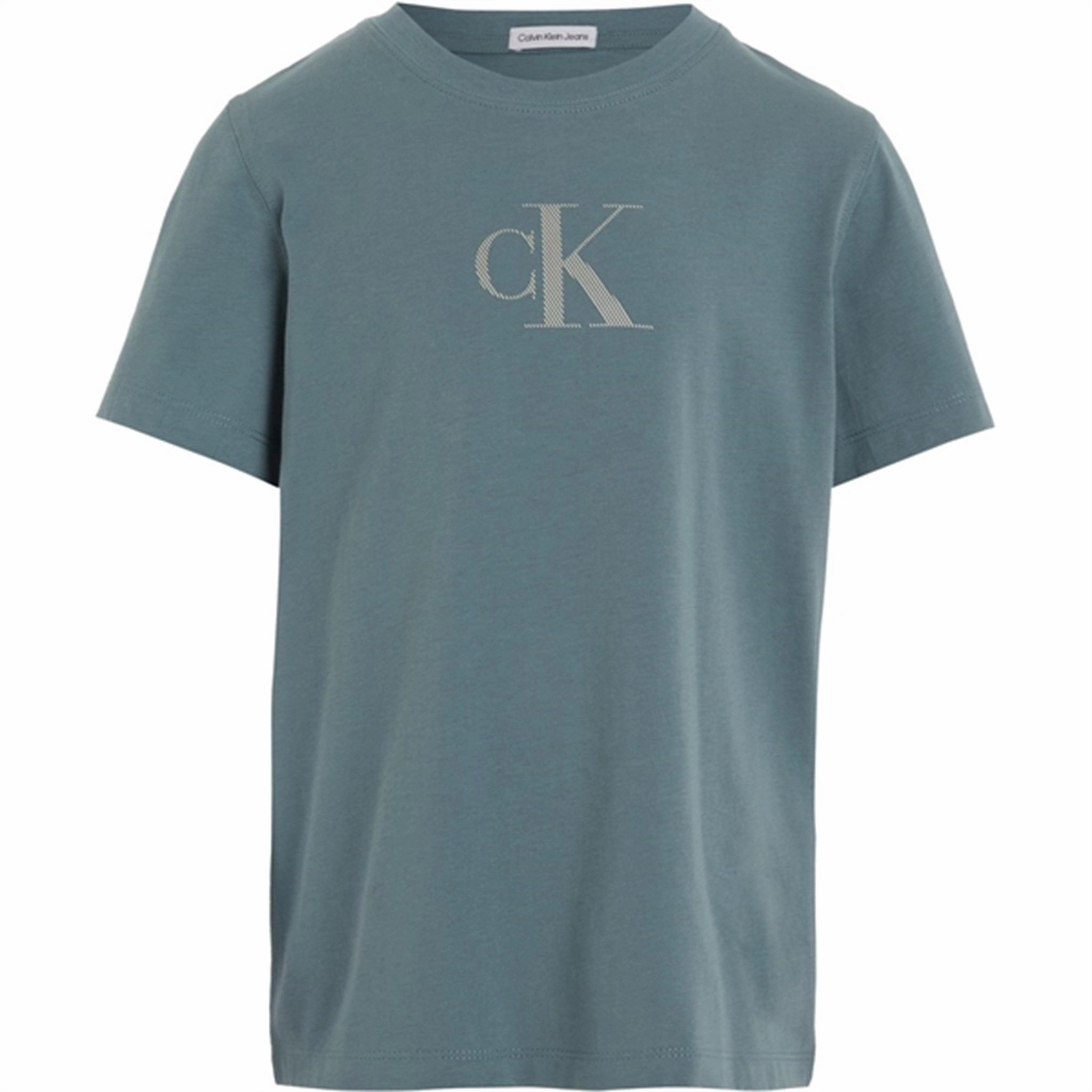 Calvin Klein Jersey Relaxed Ck T-Shirt Goblin Blue High-end Enchanting