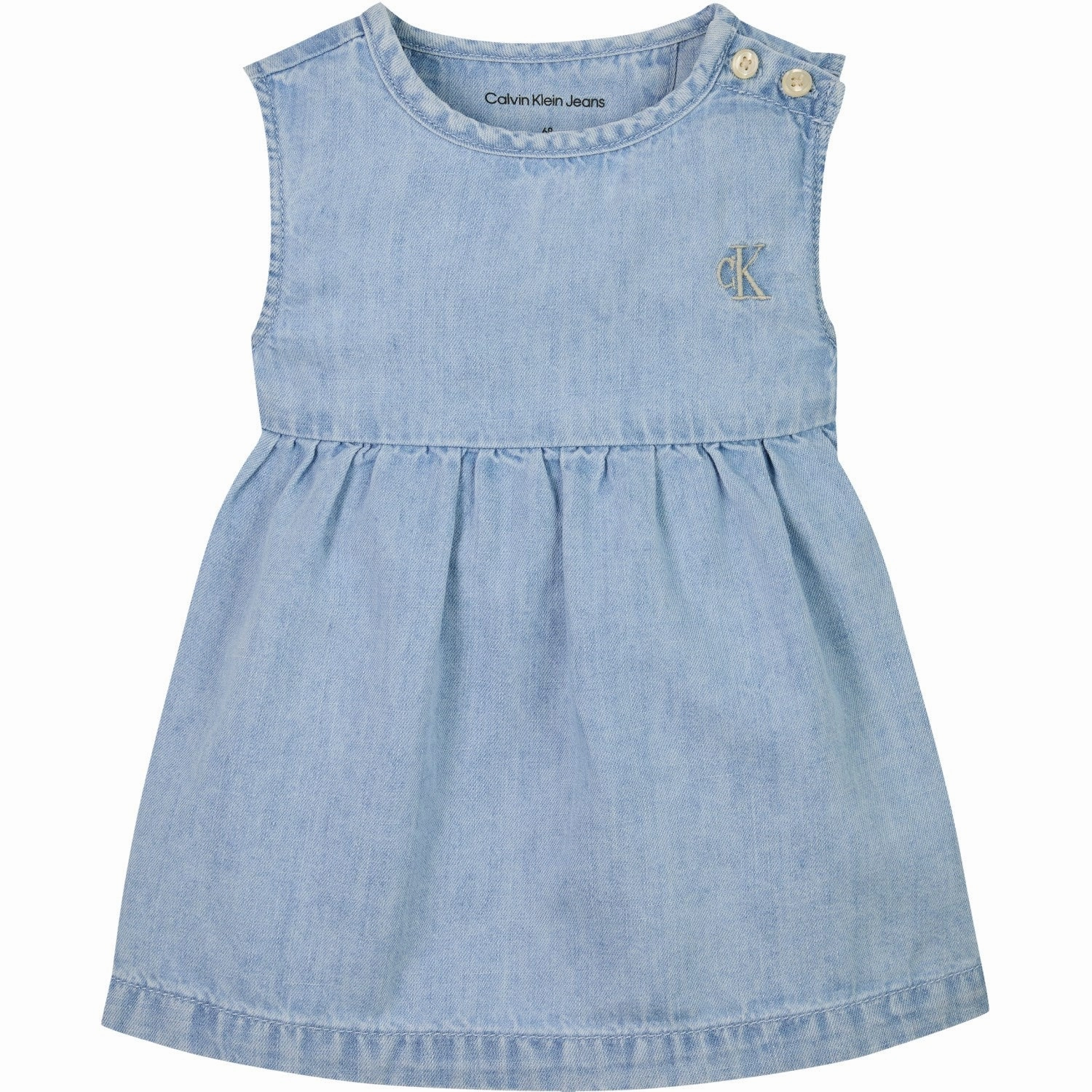 Calvin Klein Light Serenity Denim Lw Light Serenity Flare Dress Respected Iconic