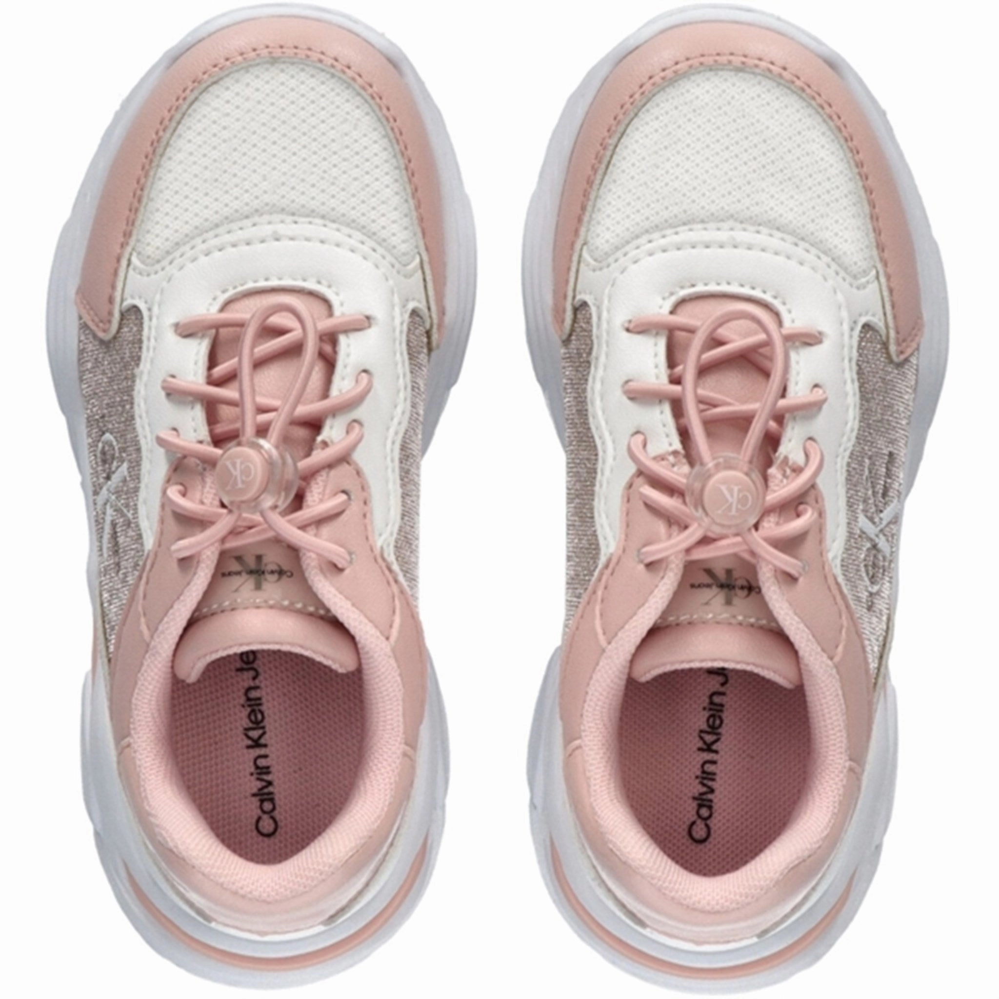 Calvin Klein Low Cut Lace-Up Sneakers Pink/White Innovation Refined