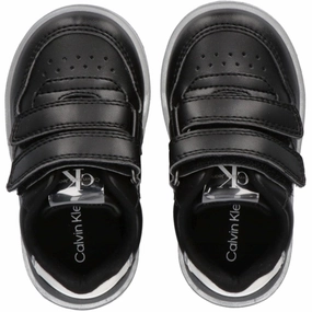 Calvin Klein Low Cut Velcro Sneakers Black Sleek Exquisite