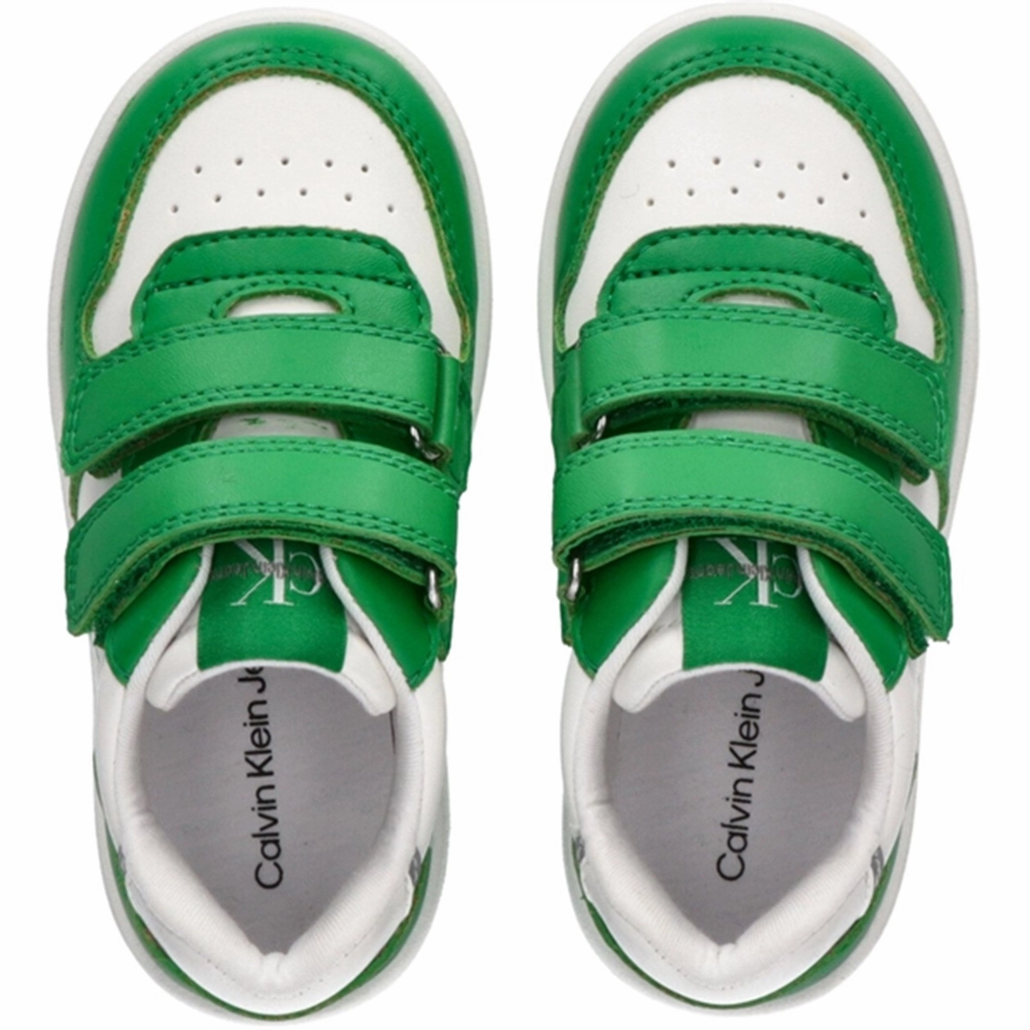 Artisanal Calvin Klein Low Cut Velcro Sneakers Green/White Dominance