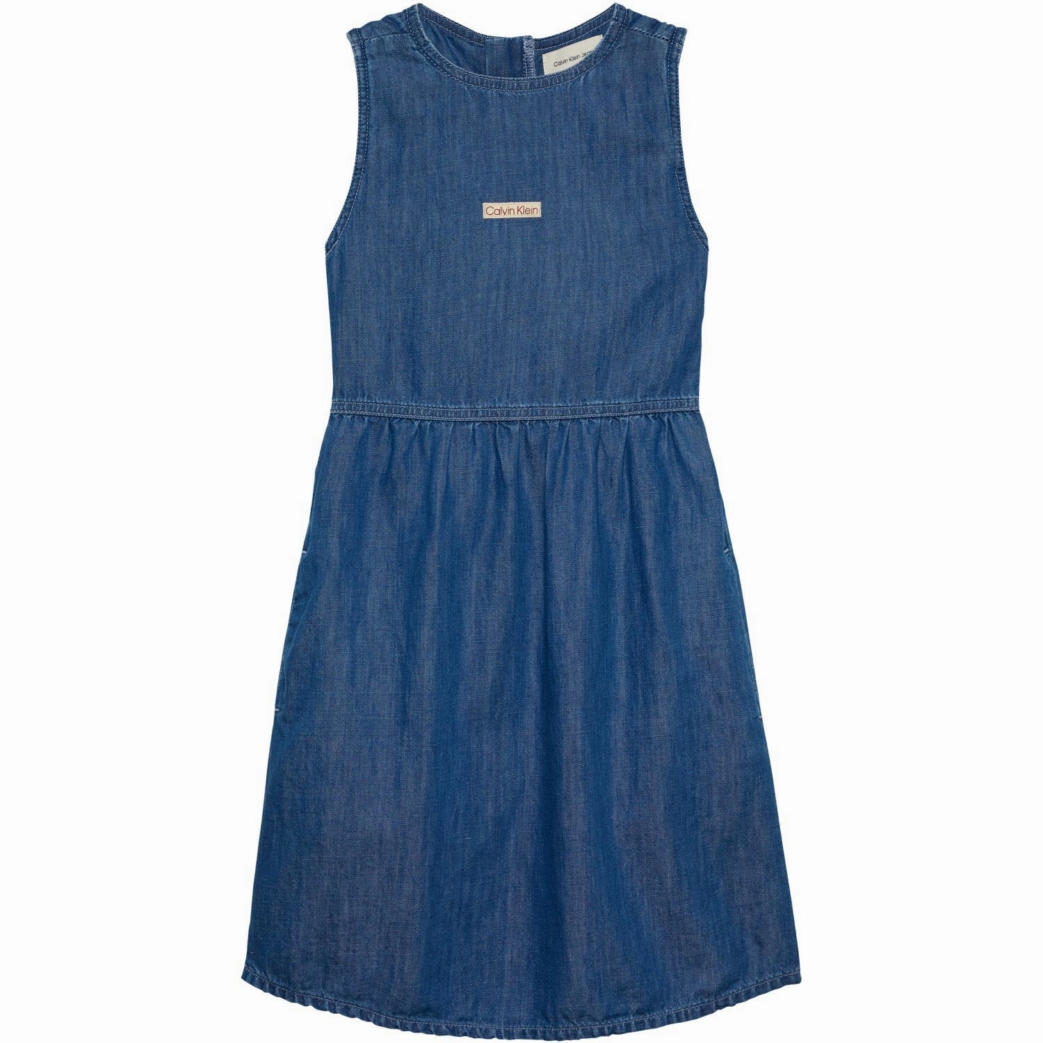 Calvin Klein Mid Serenity Denim Lw Mid Serenity Shirt Dress Sophisticated Retro