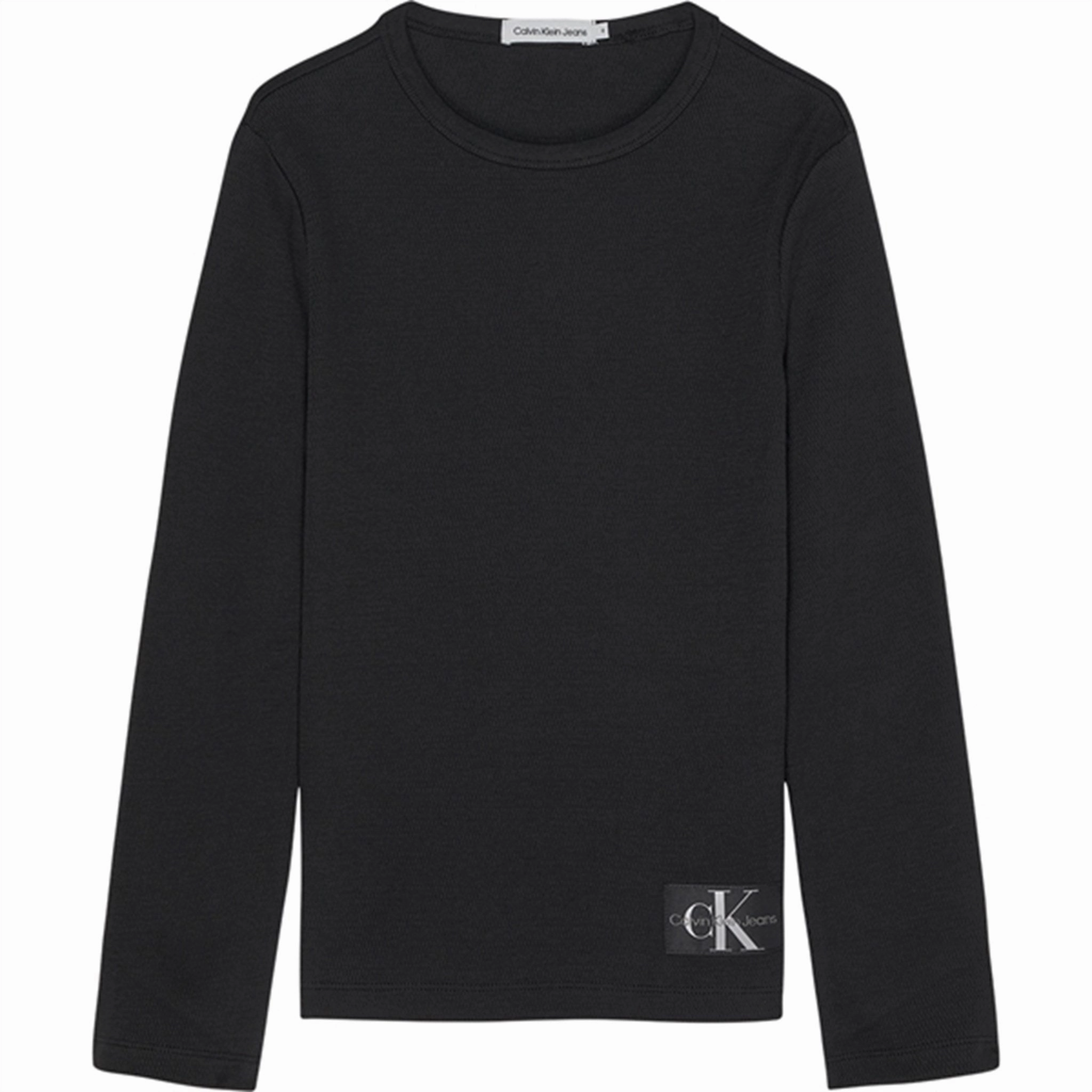 Calvin Klein Modern Waffle Blouse Black Desirable Desirable