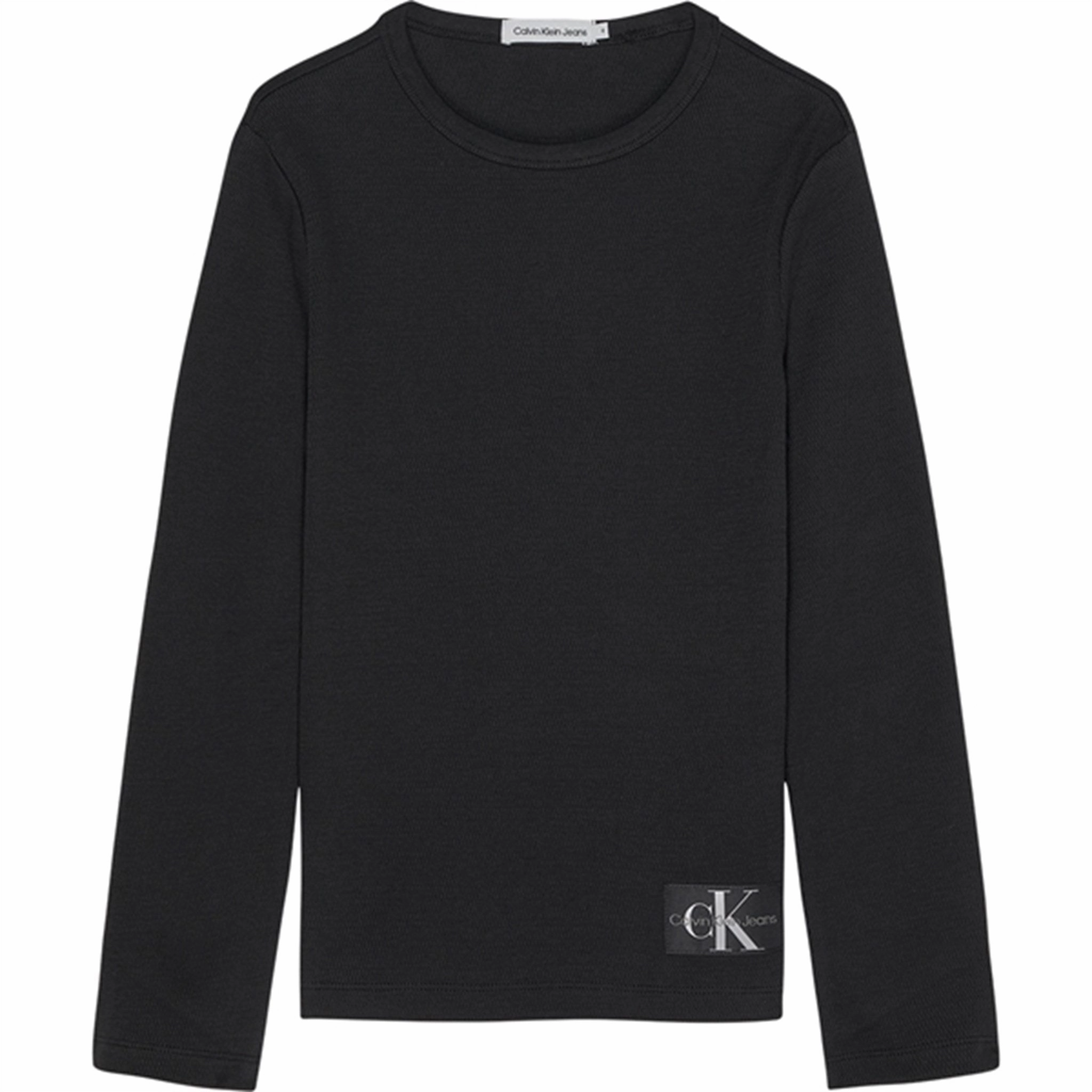 Calvin Klein Modern Waffle Blouse Black Durable Precious