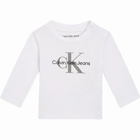 Calvin Klein Monogram Blouse Bright White Universal Excellence