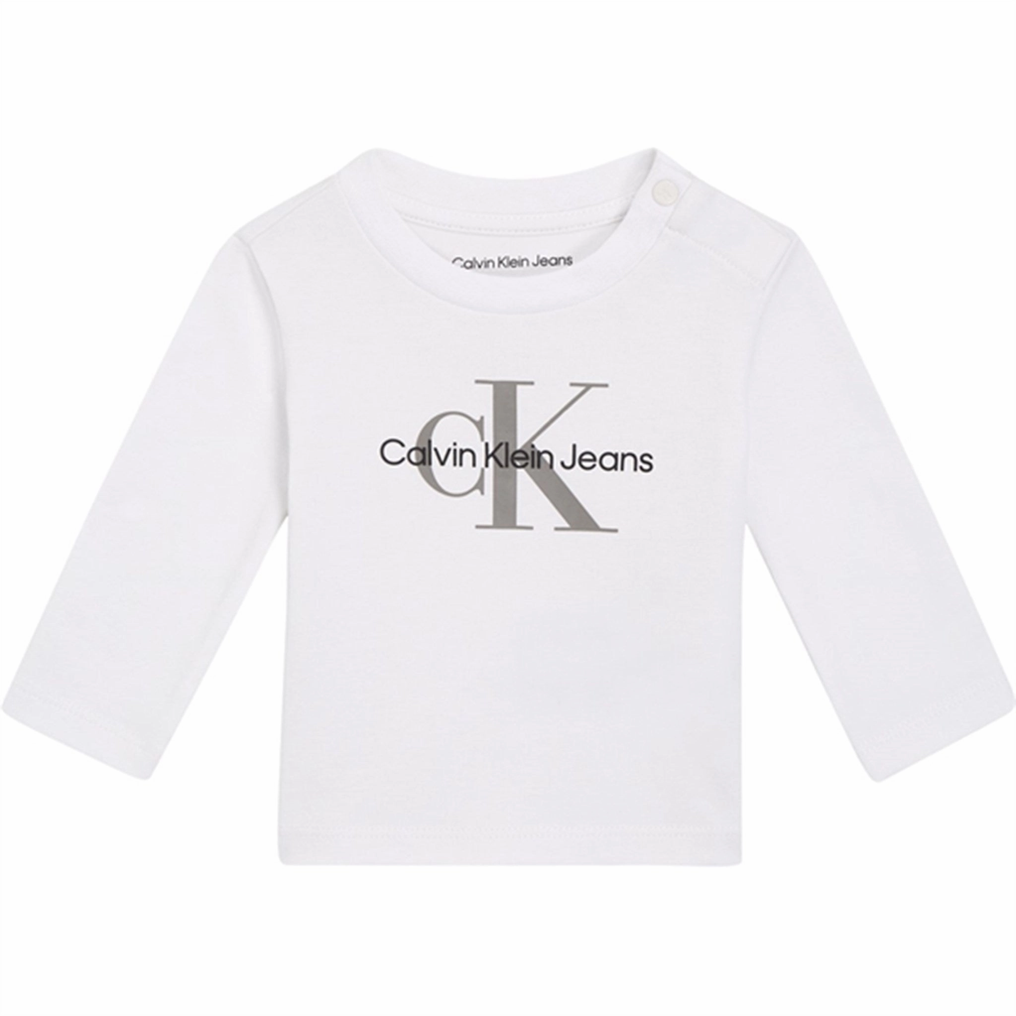 Calvin Klein Monogram Blouse Bright White Universal Excellence