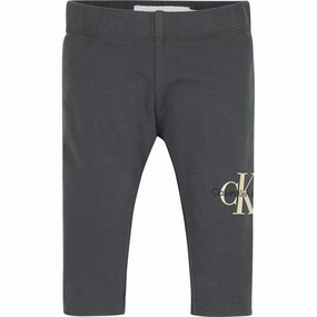 Calvin Klein Monogram Leggings Dark Grey Expressive Trailblazer
