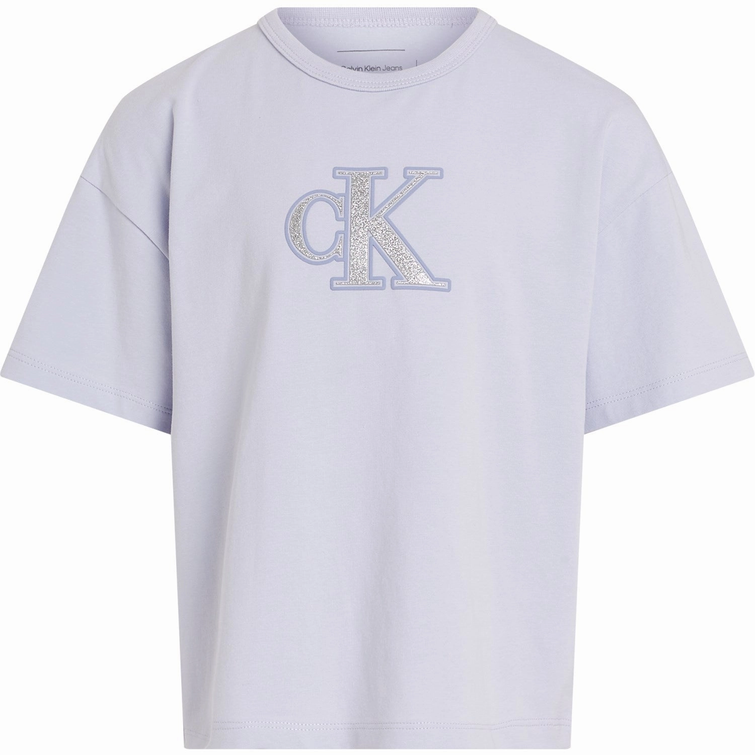 Calvin Klein Purple Heather Metallic Ck T-Shirt Iconic Prestige