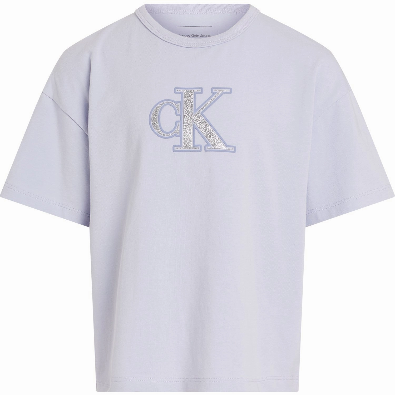 Sophisticated Calvin Klein Purple Heather Metallic Ck T-Shirt Genuine
