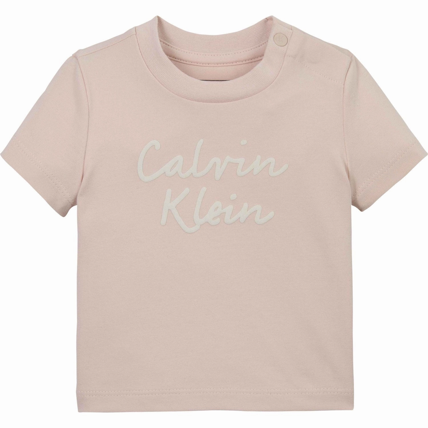 Inspiring Calvin Klein Silver Peony Colour Logo Ss T-Shirt Rare