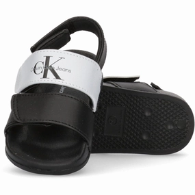 Calvin Klein Velcro Sandal Black/White Treasure Exquisite