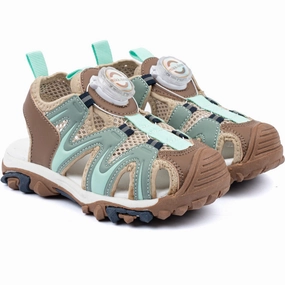 Canvas shoes Mikk-Line Green Bay Sandal With Mesh Trainers