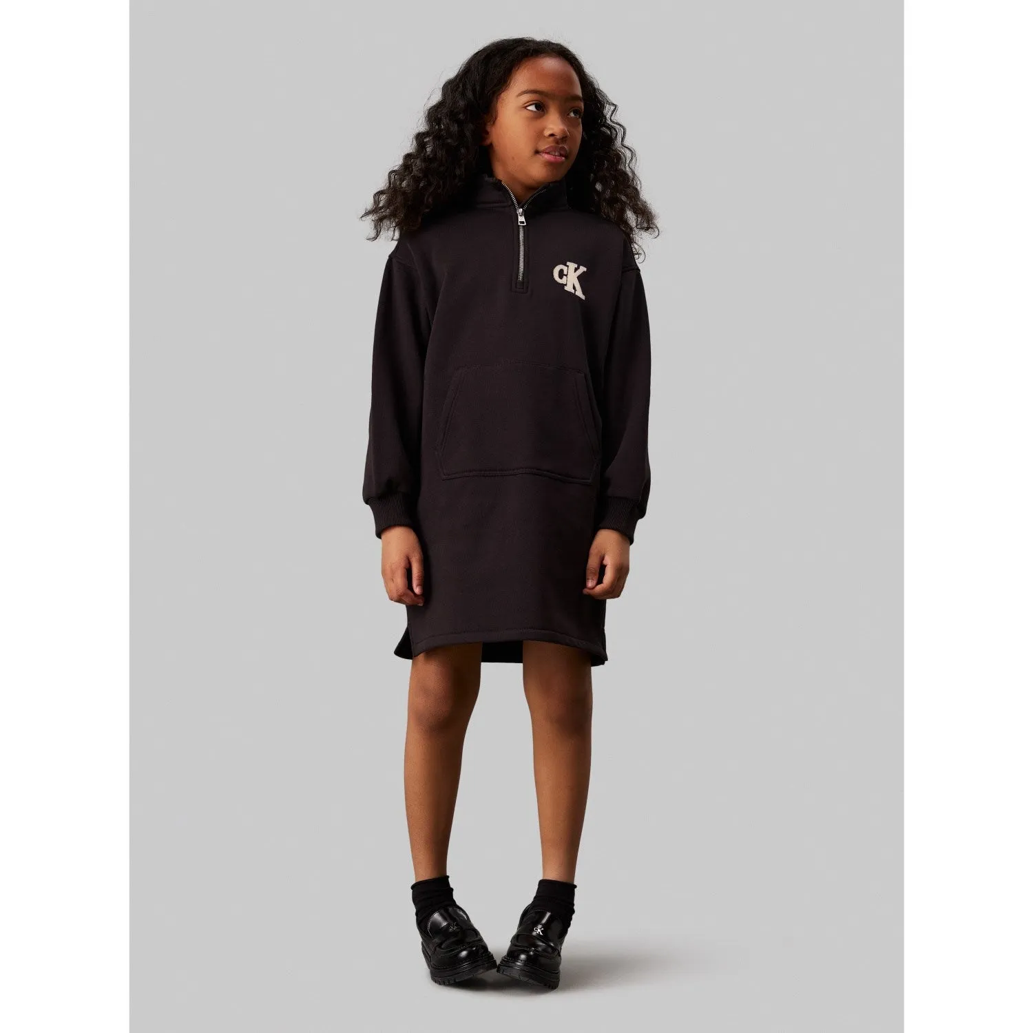 Durable Calvin Klein Ck Black Teddy MonAndram Zip Fleece Dress Pioneer