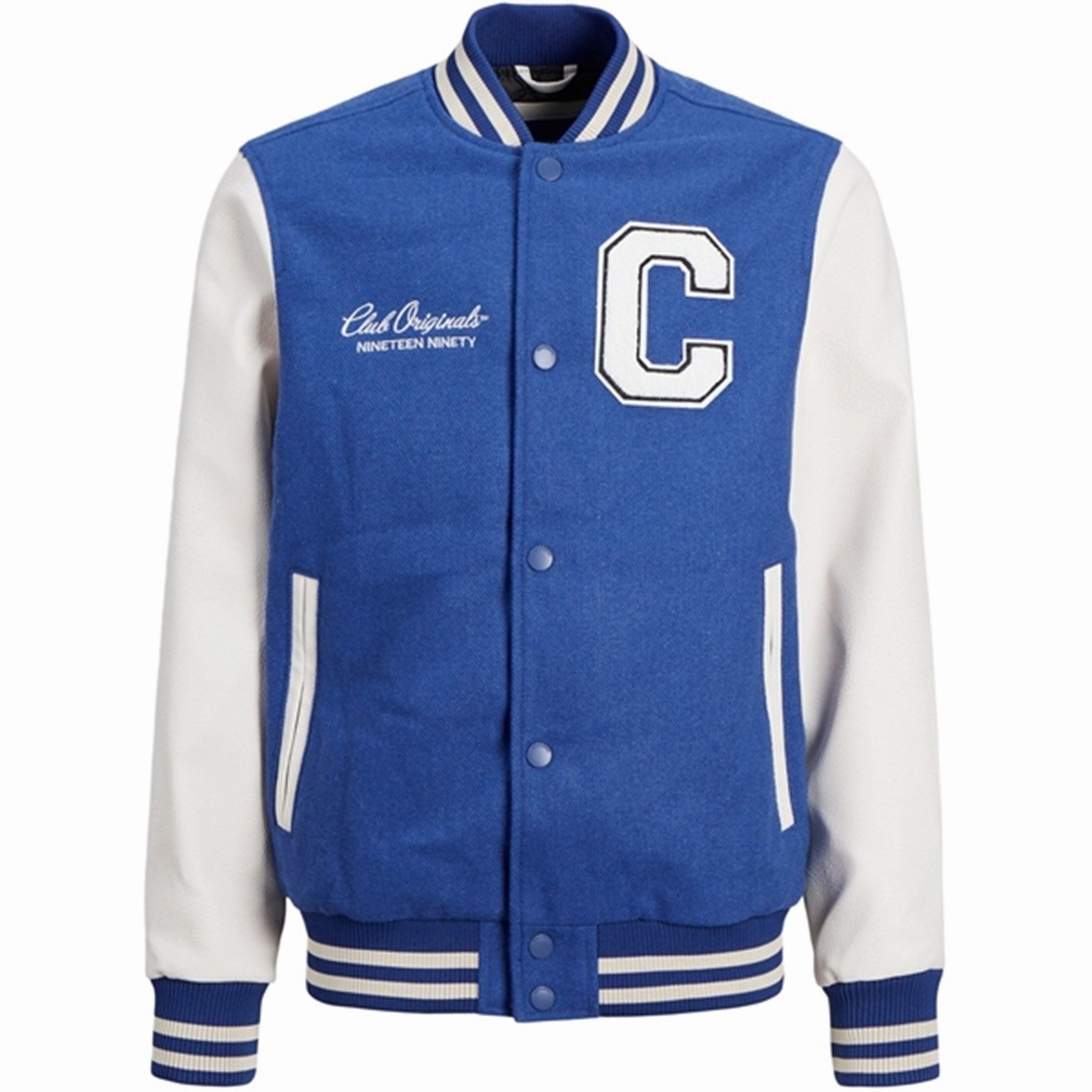 Jack & Jones Junior True Blue Jorcollege Bomber Jacket High-end Futuristic