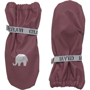 CeLaVi Rose Brown Padded Pu Mittens Admired Renowned