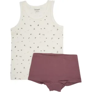 CeLaVi Rose Brown Underwear Set - W. Girl Print Sought-after Noble