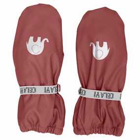 CeLaVi Apple Butter Padded Pu Mittens w. Fleece lining Sleek Ethical
