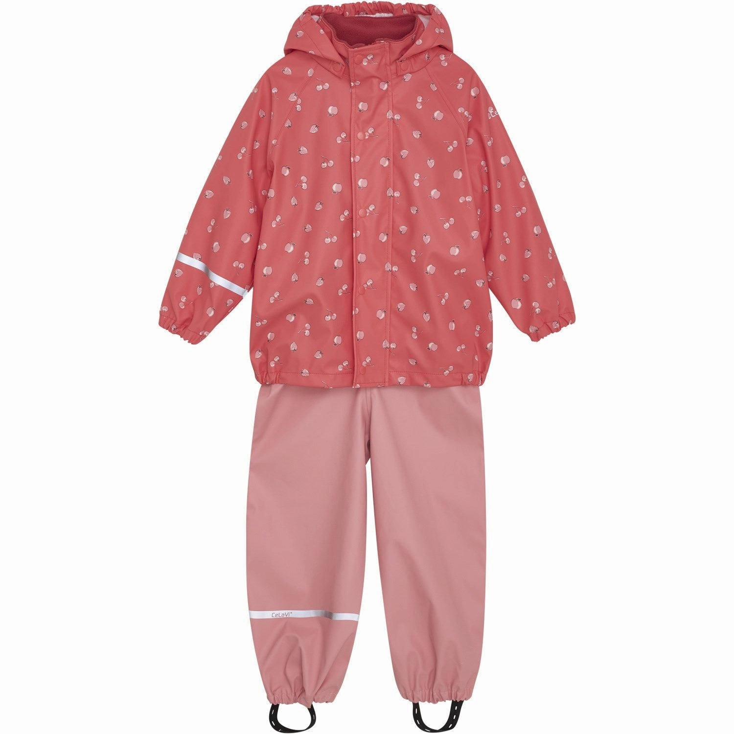 CeLaVi Barbados Cherry Rainwear Set - AOP Alluring Prized