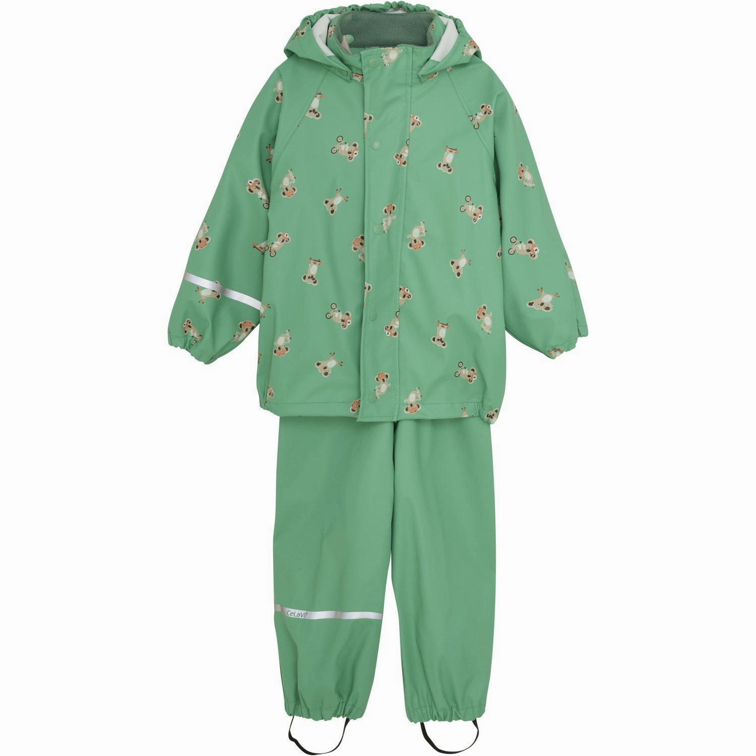 CeLaVi Green Spruce Rainwear Set - AOP Signature Ethereal