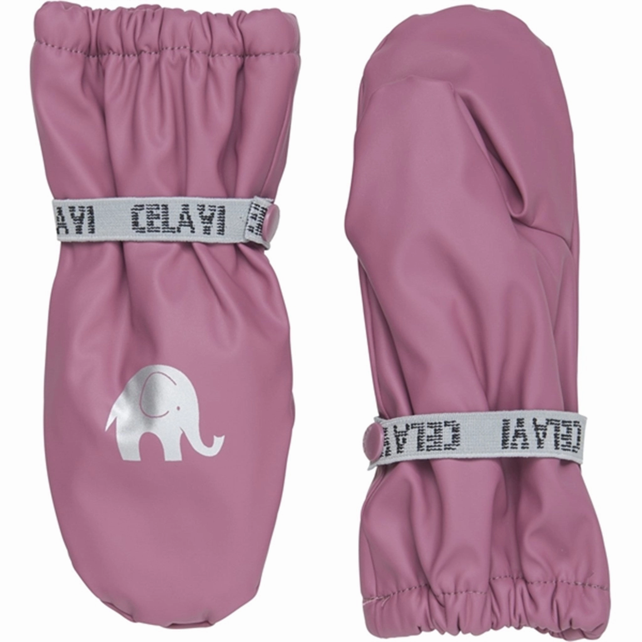 CeLaVi PU Mittens w. Fleece Mellow Mauve Luxury Premium
