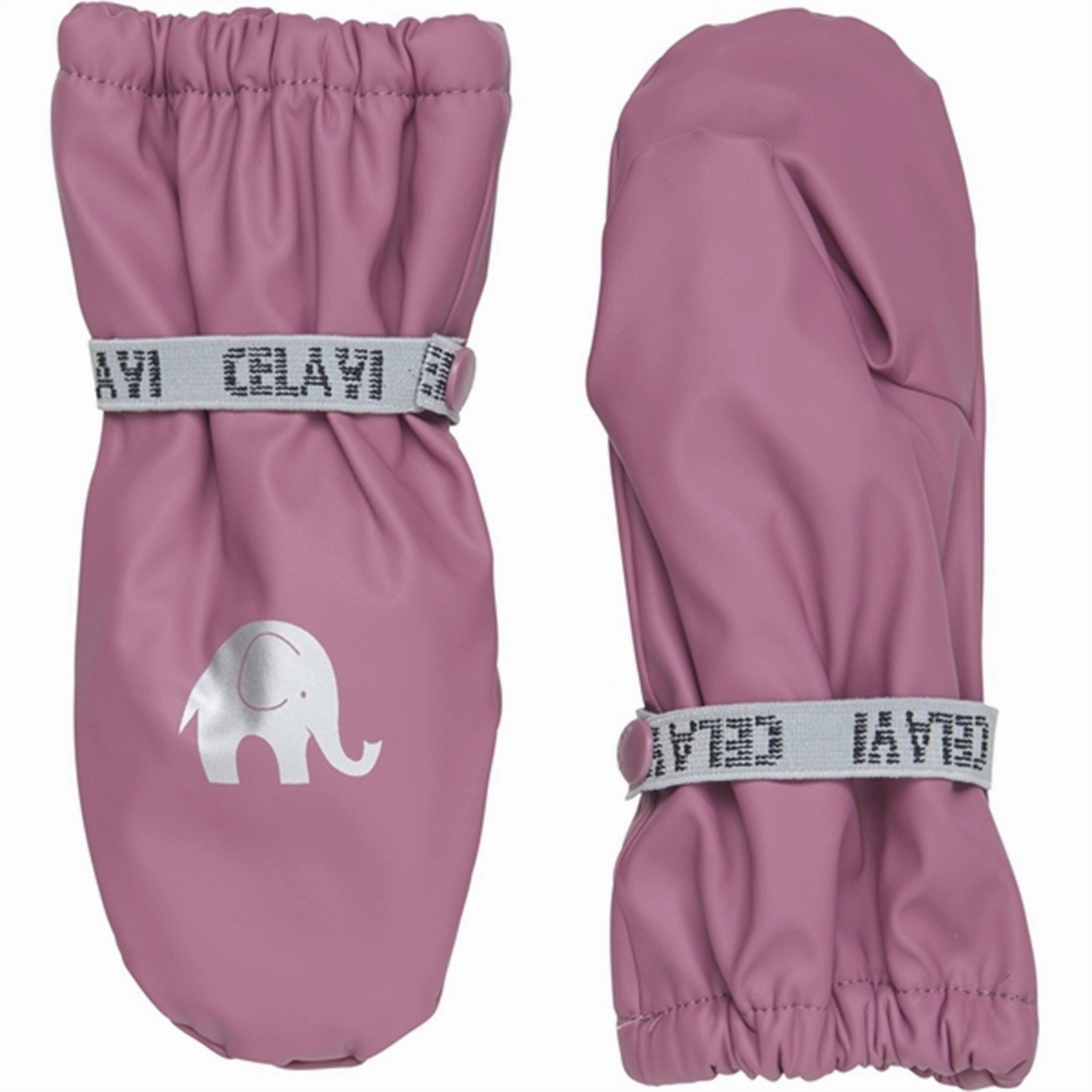 CeLaVi PU Mittens w. Fleece Mellow Mauve Futuristic High-end