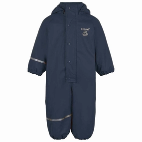 CeLaVi Rain Suit w. Fleece Navy Revered Sustainable