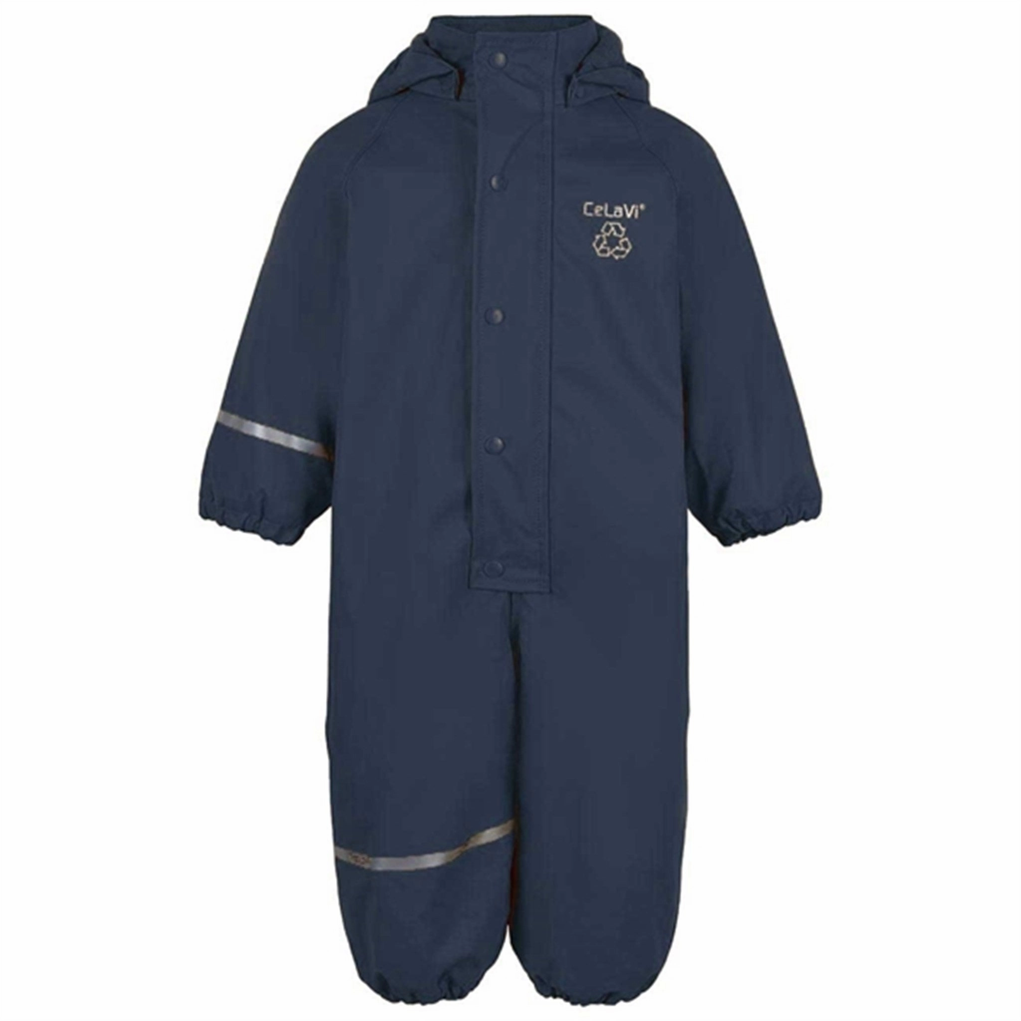 CeLaVi Rain Suit w. Fleece Navy Revered Sustainable