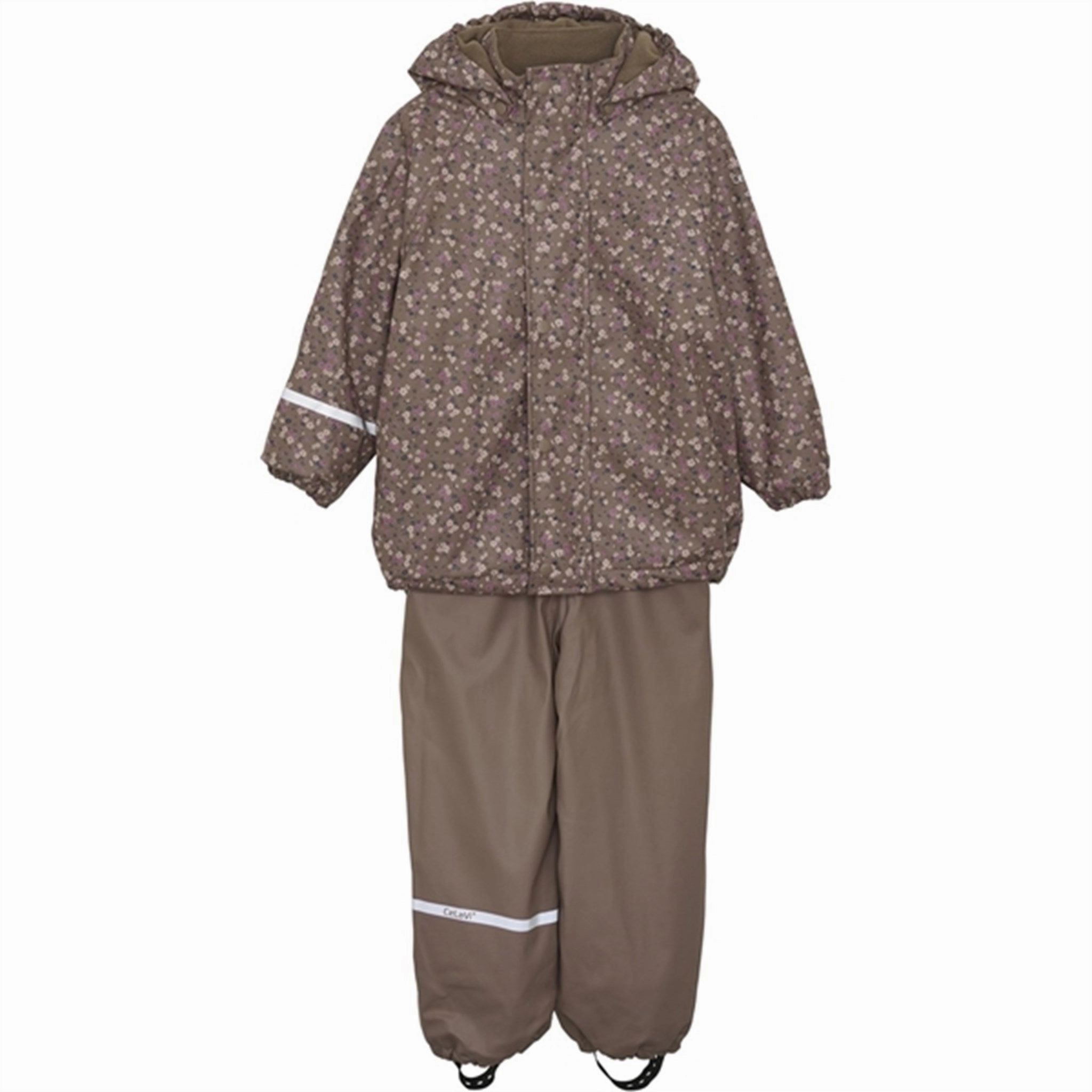 CeLaVi Rainwear Set w. Fleece Coffee Quartz Upscale Perfection