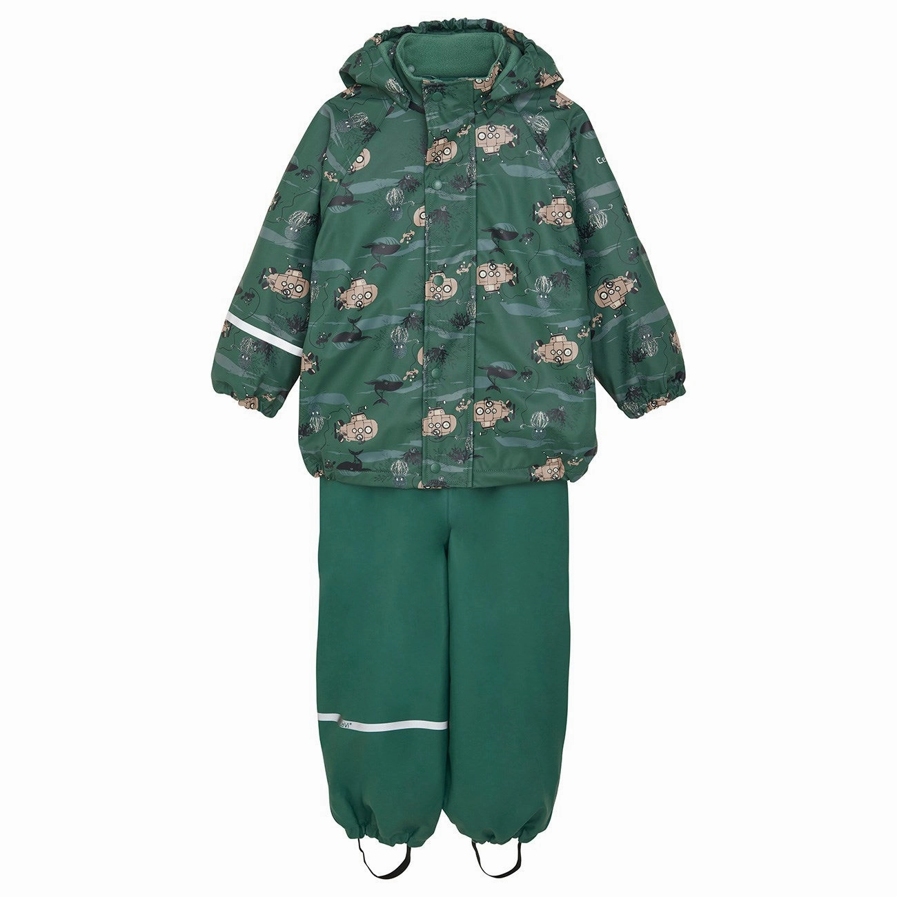 CeLaVi Smoke Pine Rain Set - Aop, m. Fleece lining Exclusive Durable