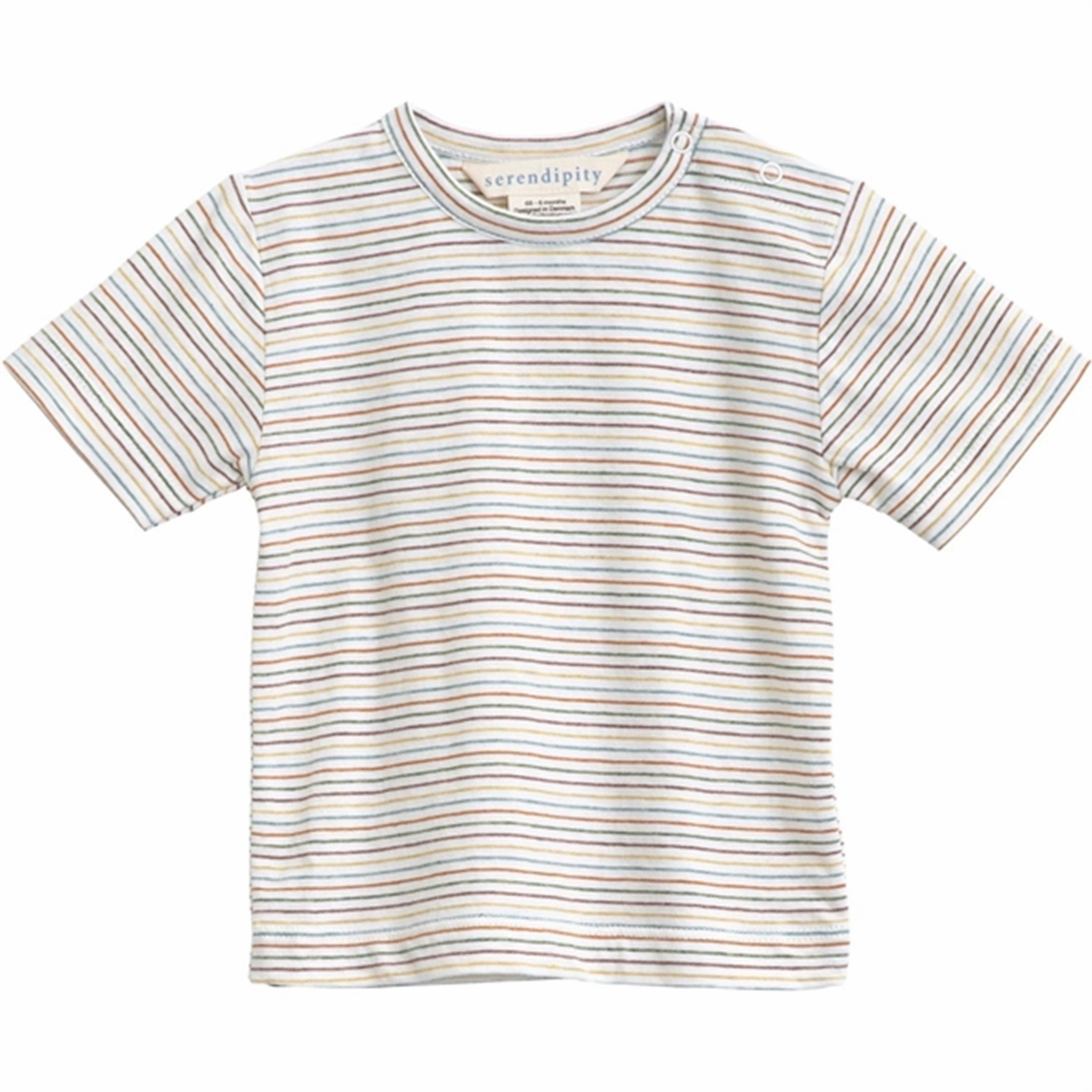 Exceptional Serendipity Rainbow Stripe Baby Jersey T-shirt Enchanting