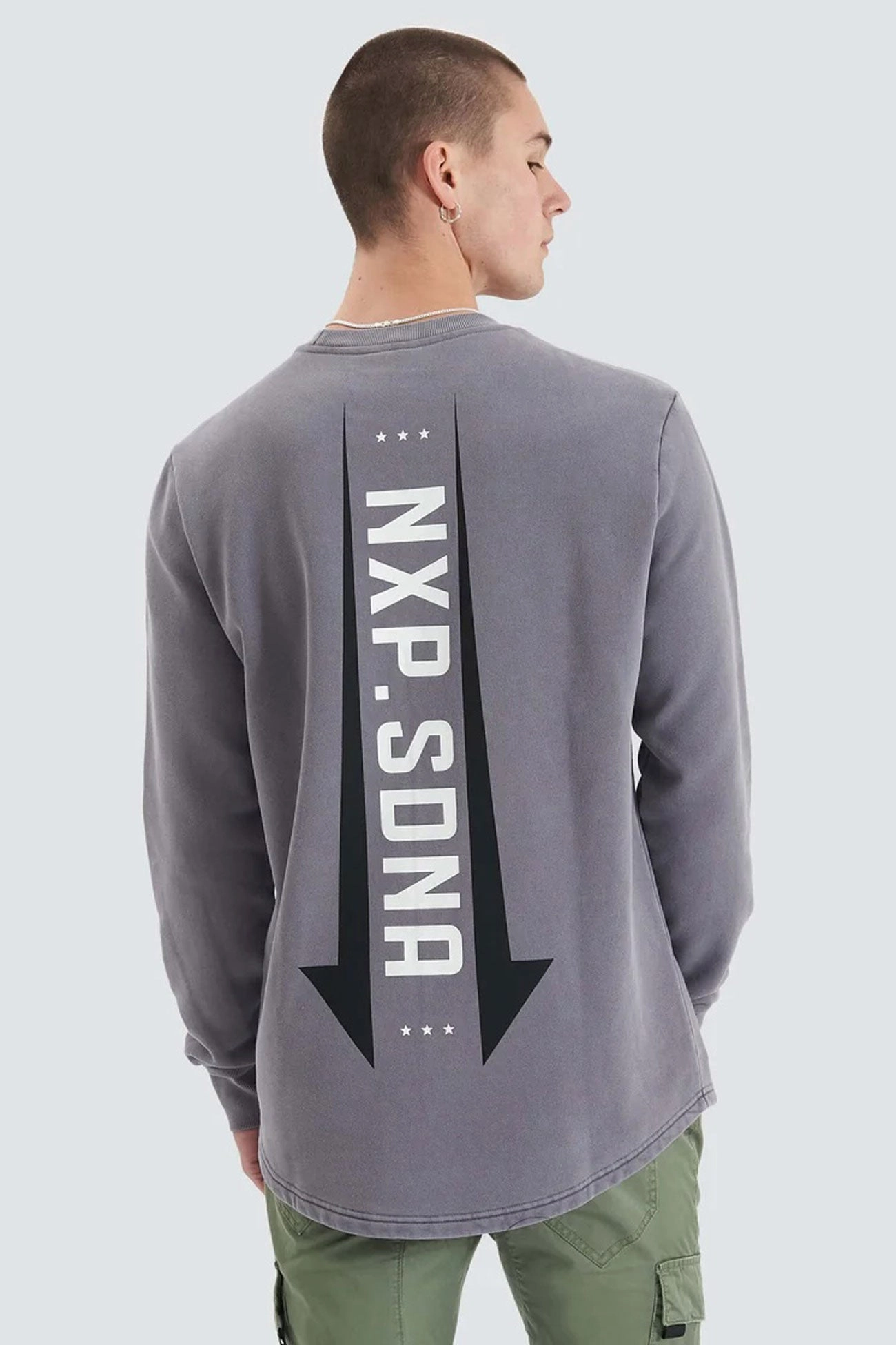 Chambers Dual Curved Sweater Pigment Steel Grey sale nike shoes