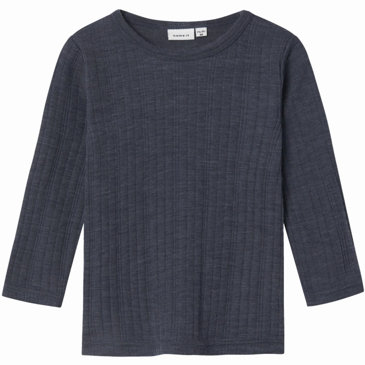 Premium Quality Name It Ombre Blue Wang Wool Needle Blouse Solid Noos Sophisticated