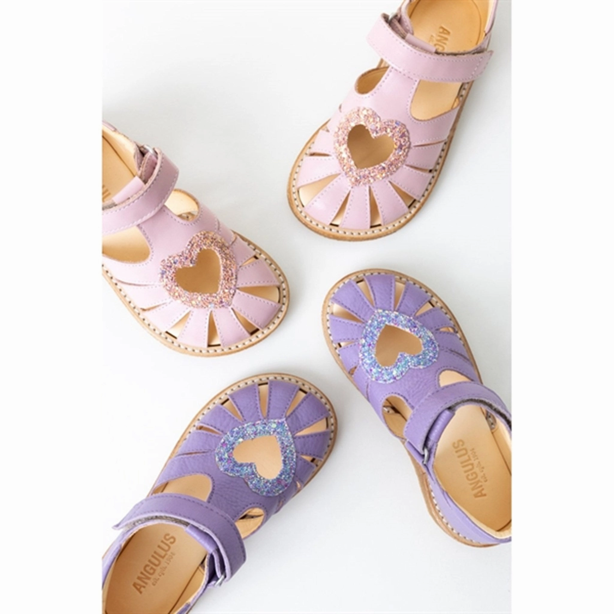 Chelsea boots Angulus Hjerte Sandals Lilac/Confetti Glitter