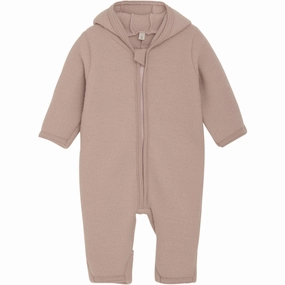 Chic Huttelihut Mahogany Rose Sleepsuit Ears Wool Fleece Statement