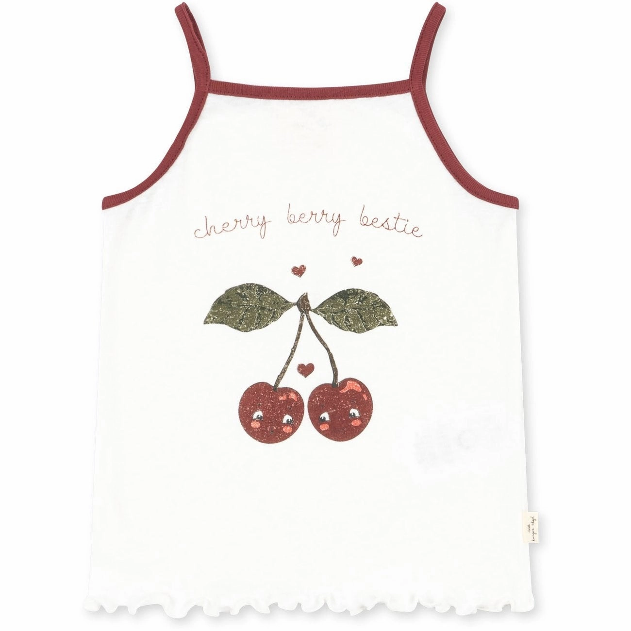 Chic Konges Sljd Antique White Era Strap Top Sophisticated