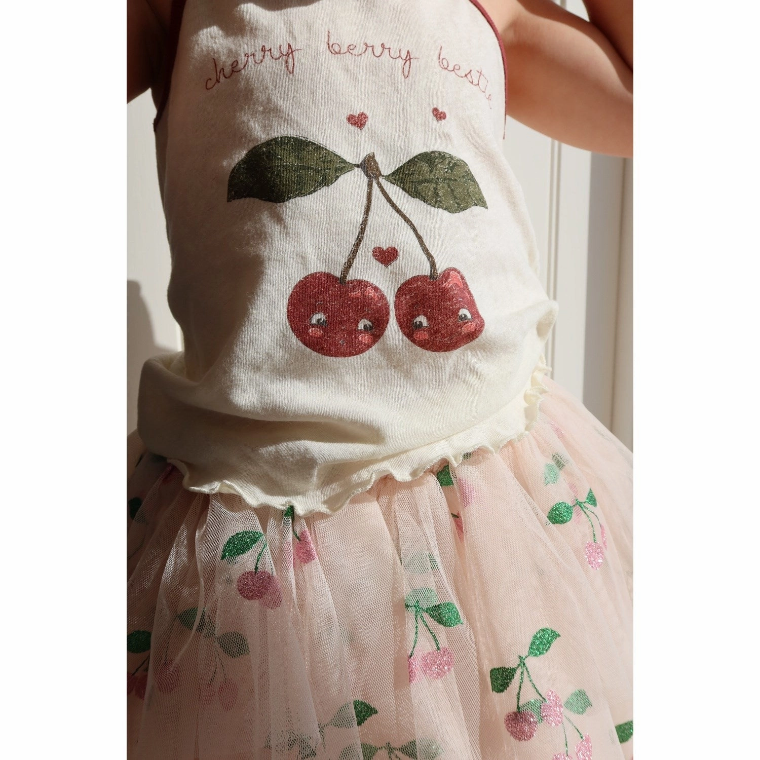 Chic Konges Sljd Antique White Era Strap Top