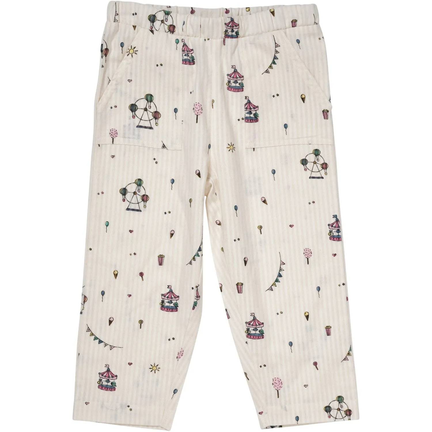 Chiffon Copenhagen Colors Cream Tivoli Print Printed Pants
