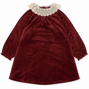 Chiffon Konges Sljd Red Dahlia Venola Dress Grs Finest