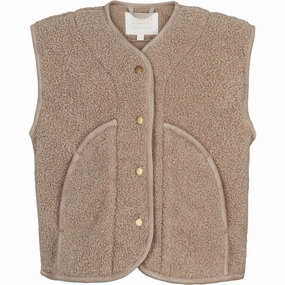 Chiffon MarMar Bonded Teddy Sandy Shores Jolly Fleece Vest Functional